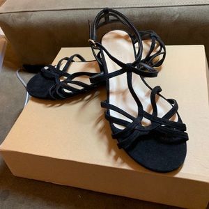 J. Crew Black Suede Sandals - NEVER WORN!